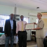 The School receives their certificate