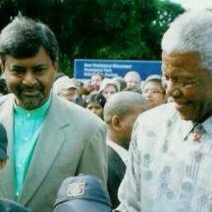 Dr Saths Cooper and President Nelson Mandela