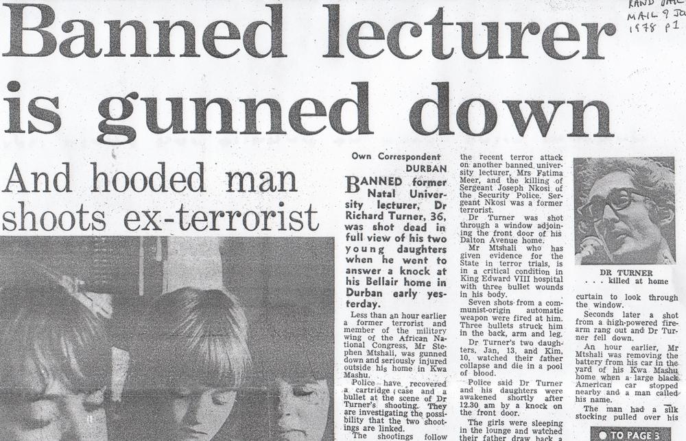 Rand Daily Mail, 9th January 1978