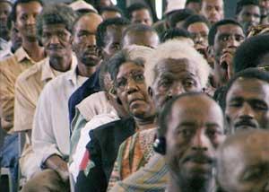 Audience members at the TRC hearing in Port Elizabeth