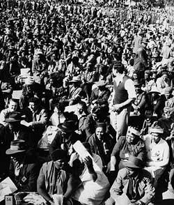 The crowd at the Congress of the People, Kliptown, 1955