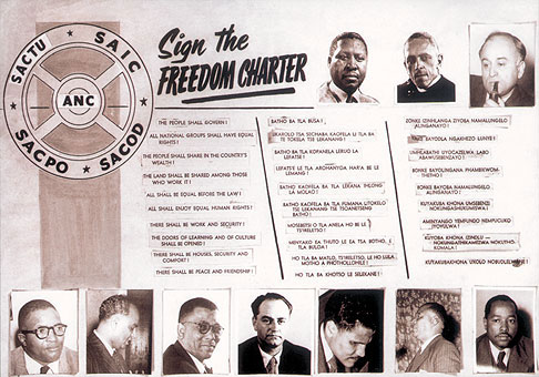 Pamphlet used to popularise the Freedom Charter