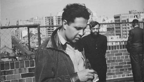 Ahmed Kathrada and Molvi Yusuf Cachalia, members of the Transvaal Indian Congress, circa 1950