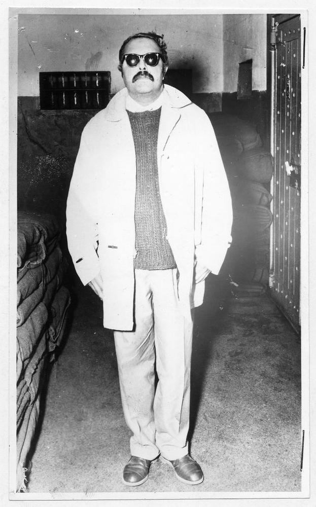 Police photo of Ahmed Kathrada at the time of his arrest at Liliesleaf Farm, July 1963